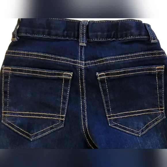 Cat & Jack Toddler Boys' Fit Straight Dark Wash Jeans size 4t - Picture 8 of 10